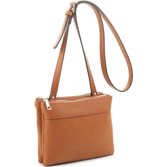 Handbags - Women's Hepburn Hazel Vegan Leather Cross body Handbag Organise Purse